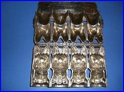 Antique Chocolate Mold Candy Mold Easter Bunny Rabbit Metal Mold