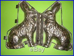 Antique Chocolate Mold Candy Mold German Rabbit Metal Mold ANTON REICHE