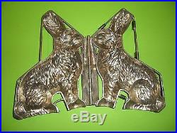 Antique Chocolate Mold Candy Mold German Rabbit Metal Mold ANTON REICHE