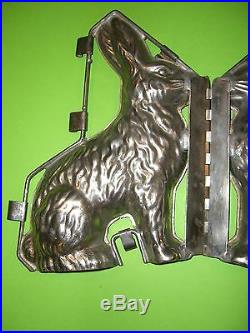 Antique Chocolate Mold Candy Mold German Rabbit Metal Mold ANTON REICHE