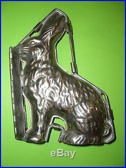 Antique Chocolate Mold Candy Mold German Rabbit Metal Mold ANTON REICHE