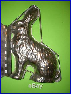 Antique Chocolate Mold Candy Mold German Rabbit Metal Mold ANTON REICHE