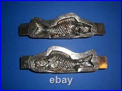 Antique Chocolate Mold Candy Mold RARE SOMMET Fish Mold Metal Mold 13