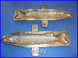 Antique Chocolate Mold Candy Mold Vintage Tin Fish Mold Metal Mold 9
