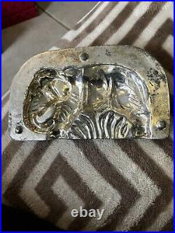 Antique Chocolate Mold Elephant Made In U. S. Zone Germany #24
