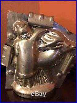 Antique Chocolate Mold Eppelsheimer # 7189 Santa Standing by his Reindeer