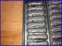 Antique Chocolate Mold Krum's Cat Tongues