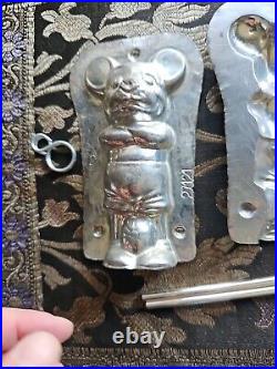 Antique Chocolate Mold Orginal Mickey Mouse From 1920s Rare