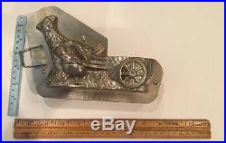 Antique Chocolate Mold (Pre World War II Chicken Pulling Easter Egg)