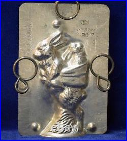 Antique Chocolate Mold RABBIT withBABY RIDING ON HER BACK Eppelsheimer #4807 3 1/2