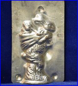 Antique Chocolate Mold RABBIT withBABY RIDING ON HER BACK Eppelsheimer #4807 4 1/2