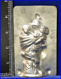 Antique Chocolate Mold RABBIT withBABY RIDING ON HER BACK Eppelsheimer #4807 4 1/2