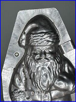 Antique Chocolate Mold Santa 8 1/4 (S)