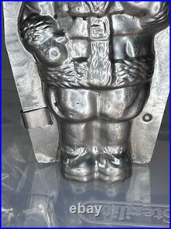 Antique Chocolate Mold Santa 8 1/4 (S)