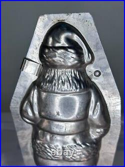 Antique Chocolate Mold Santa 8 1/4 (S)