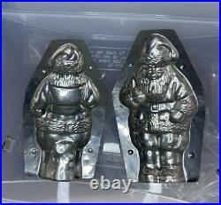 Antique Chocolate Mold Santa 8 1/4 (S)