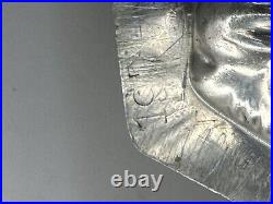 Antique Chocolate Mold Standing Easter Bunny Rabbit With Basket 11 (J)