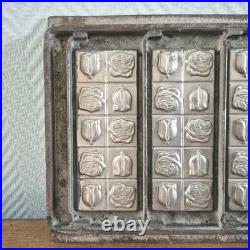 Antique Chocolate Mold Tulips Roses Patterns Cookie Bar Floral Holland Antique Chocolate Mold Tulips Roses Patterns Cookie Bar Floral Holland