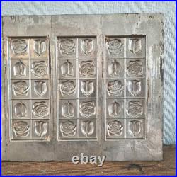 Antique Chocolate Mold Tulips Roses Patterns Cookie Bar Floral Holland Antique Chocolate Mold Tulips Roses Patterns Cookie Bar Floral Holland