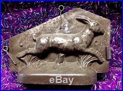 Antique Chocolate Mold Very Rare Running Hare Sommet
