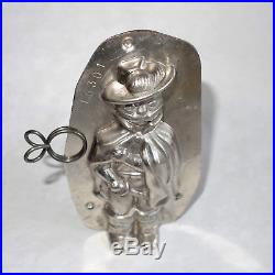 Antique Chocolate Mold Vintage Metal Molds Rare Old Candy Tin Mould Puss N Boots