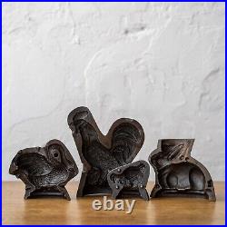 Antique Chocolate Molds, c. 1890 set of 4