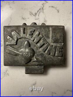 Antique Chocolate VALENTINE Envelope Postage Stamp Letter Metal Mold