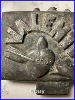 Antique Chocolate VALENTINE Envelope Postage Stamp Letter Metal Mold Antique Chocolate VALENTINE Envelope Postage Stamp Letter Metal Mold