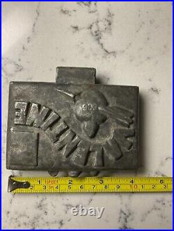 Antique Chocolate VALENTINE Envelope Postage Stamp Letter Metal Mold