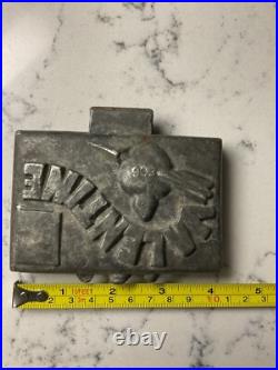 Antique Chocolate VALENTINE Envelope Postage Stamp Letter Metal Mold Antique Chocolate VALENTINE Envelope Postage Stamp Letter Metal Mold