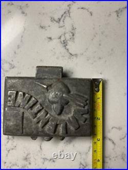 Antique Chocolate VALENTINE Envelope Postage Stamp Letter Metal Mold Antique Chocolate VALENTINE Envelope Postage Stamp Letter Metal Mold