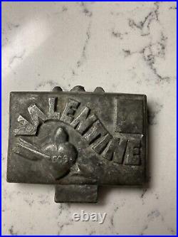 Antique Chocolate VALENTINE Envelope Postage Stamp Letter Metal Mold