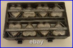 Antique Chocolate Valentines Day Mold Set of 8 Cast Metal Heart To My Valentine Antique Chocolate Valentines Day Mold Set of 8 Cast Metal Heart To My Valentine