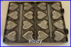 Antique Chocolate Valentines Day Mold Set of 8 Cast Metal Heart To My Valentine Antique Chocolate Valentines Day Mold Set of 8 Cast Metal Heart To My Valentine