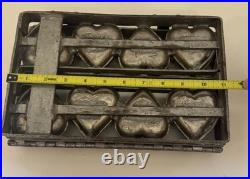 Antique Chocolate Valentines Day Mold Set of 8 Cast Metal Heart To My Valentine Antique Chocolate Valentines Day Mold Set of 8 Cast Metal Heart To My Valentine