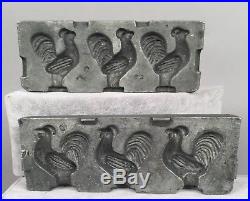 Antique Clear Candy Chocolate Mold Chicken 22 70 Steel Alloy Mills