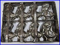 Antique Commercial 8 Ducks Chocolate Mold
