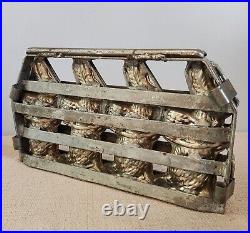 Antique Commercial Hinged Chocolate Mold 4 7 Easter Bunnies with Baskets