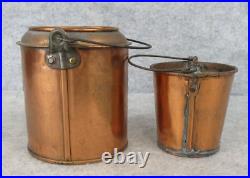 Antique Copper Candy Chocolate Vintage Cooking Double Boiler Melting Pot