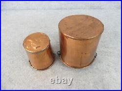 Antique Copper Candy Chocolate Vintage Cooking Double Boiler Melting Pot