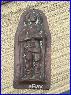 Antique Copper Indian Chief 1-Piece Chocolate Mold