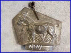 Antique Donkey Chocolate Mold by Sommet c. 1920