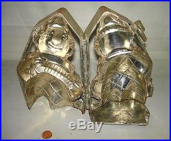 Antique Double Hinge + Clamp Tinned Chocolate Mold LARGE 8 ACCORDION CLOWN