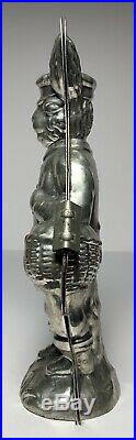 Antique Dressed RABBIT CHOCOLATE MOLD GERMANY Tin 9 7/8 Tall EASTER