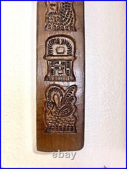 Antique Dutch Gingerbread Cookie Mold Speculaas Springerle Wood Treen Board