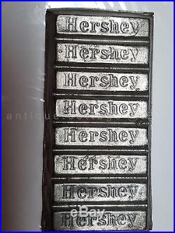 Antique EARLY HERSHEY TIN CHOCOLATE BAR MOLD 8 separable candy mould