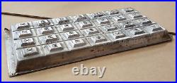 Antique EARLY HERSHEY TIN CHOCOLATE CANDY BAR MOLD separable alphabet mould