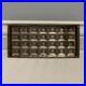 Antique-Early-Hershey-Tin-Chocolate-Candy-Bar-Mold-Squares-Alphabet-Vintage-vtg-01-ix