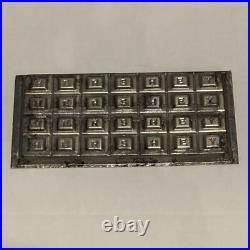 Antique Early Hershey Tin Chocolate Candy Bar Mold Squares Alphabet Vintage vtg Antique Early Hershey Tin Chocolate Candy Bar Mold Squares Alphabet Vintage vtg