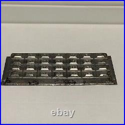 Antique Early Hershey Tin Chocolate Candy Bar Mold Squares Alphabet Vintage vtg Antique Early Hershey Tin Chocolate Candy Bar Mold Squares Alphabet Vintage vtg